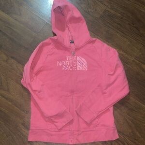 Northface girls zip up hoodie  size 18 extra large ￼